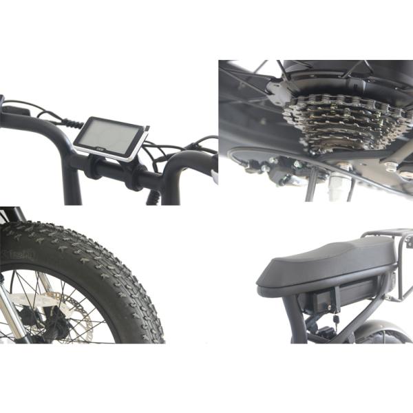 Commute Warehouse 1000w 73 750w Dual Motor Fat Tire Electric Bike Electric Cruiser Bikes