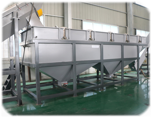 120kw 50hz Plastic Recycling Washing Line , 1500kg/H PET Washing Line