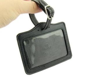 China Personalised Luggage Bag Tags PU Leather Made For Personal / Business Travel wholesale