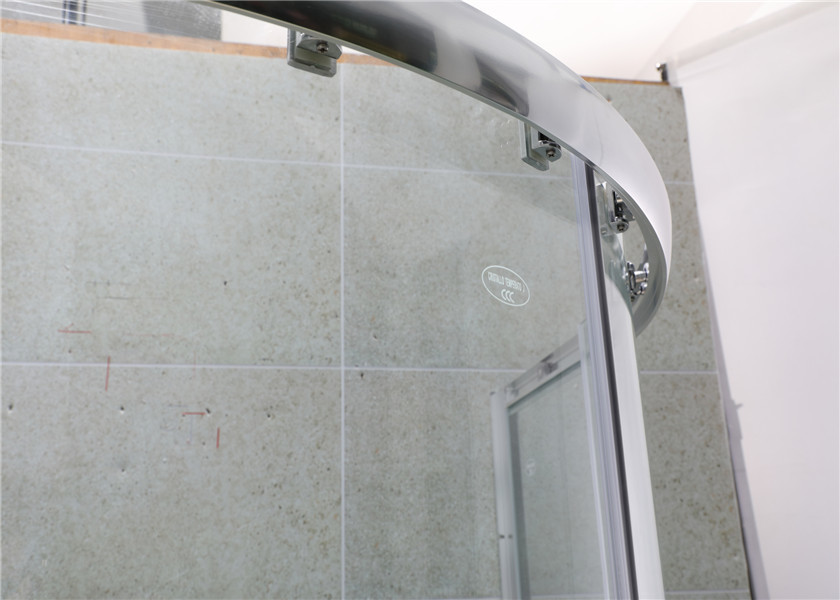 Sliding 6mm Clear Glass Quadrant Shower Enclosures with Bright Aluminum Alloy Profiles