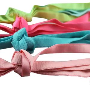 China Braided 10mm Nylon Webbing Spandex Bra Elastic Band Blue Green Pink wholesale