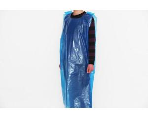 China Eco Friendly Blue Disposable Polyethylene Aprons For Medical Protect / Household Cooking wholesale
