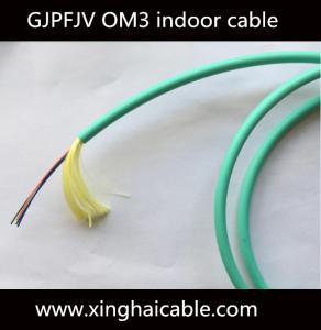 China OM3 6 core indoor FTTH PVC jacket communication fiber optic cable wholesale