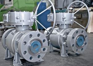 China API 6D Trunnion Mounted Ball Valve 2-36 Inch WCB CF8 Gear Operated wholesale