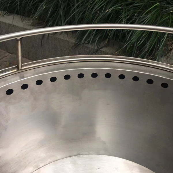 Portable Smokeless Camp Stove 16.5 Inch Stainless Steel Outdoor Fire Pit 22