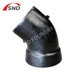 DI Double Socket 22.5 Degree All Kinds Degree Supply Coating Black Pipe Fittings