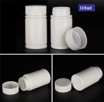 Empty Wide Mouth 100ml 150ml White Plastic PE Pharmaceutical Pill Capsule