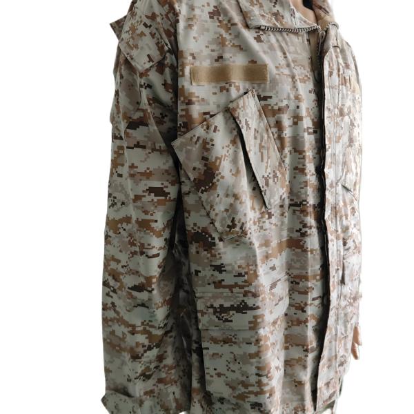 Military Uniform Sets Jacket And Pants In Nylon Cotton Material, Digital Desert Color ,Breathable And Lightweight, Idea For Tactical Activity