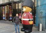 Bear Shape Giant Fiberglass Statues , Large Outdoor Fiberglass Statues Modern