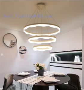 China LED Pendant Lightings Flower Shape Round Acrylic Aluminium 110w wholesale