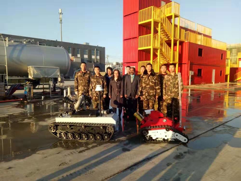 RXR-MC80BGD Explosion Proof 1.4mpa 1000m Fire Fighting Robot