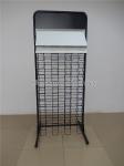 Metal Wood Tiles Display Racks , Indoor Floorstand Tiles Display Stand