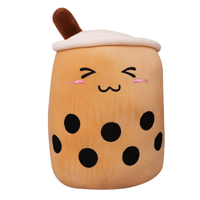 Cloud Like Touch Washable Plush Milk Tea Cup Pillow