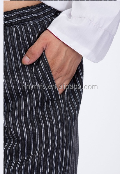 Men Women Restaurant Use Unisex Chef Pants Polyester / Cotton Material