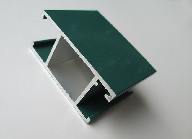 Small Size Green Powder Coated Aluminum Door Profiles For Outdoor Installation