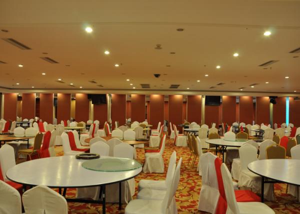 Folding Partition Walls , Acoustic Movable Partition For Banquet Wedding