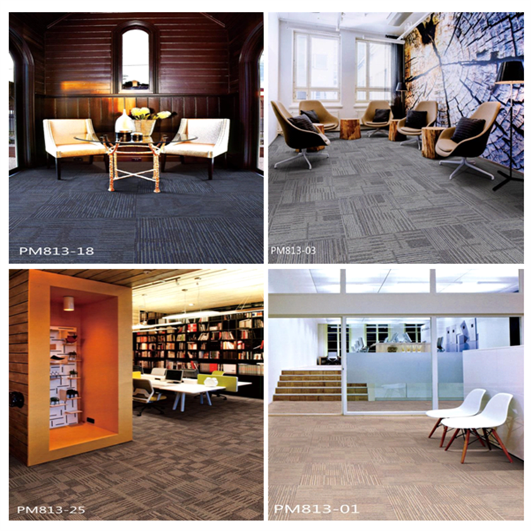 Chinese multi level loop 3mm/4mm/5mm 50*50cm Polypropylene carpet tile