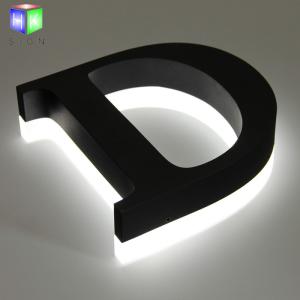 China Stainless Steel Led Channel Letters Signs , Backlit Sign Letters Luminous Sign wholesale