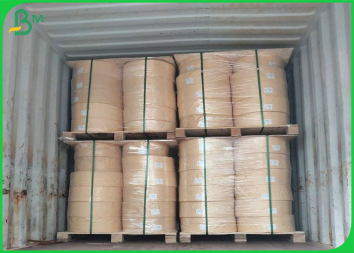 60gsm 15mm Width Food Grade Kraft Paper For Straw Surface Material 