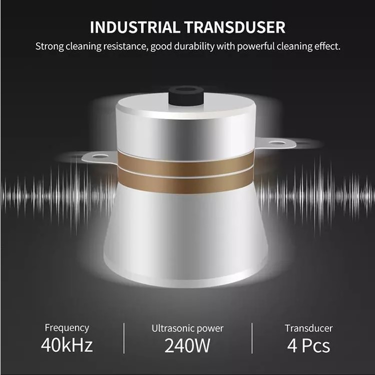 Metal Digital Ultrasonic Cleaner 10L With Sus Basket And Lid