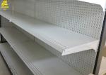 Heavy Duty Hypermarket Racks 120KG/ Layer Load Cream White Color Steel
