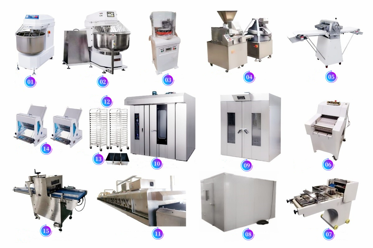 PD30 Bread Dough Divider Rounder, Toast Bread Processing Line Machinery, Toast Bread Production Line Bread Equipment