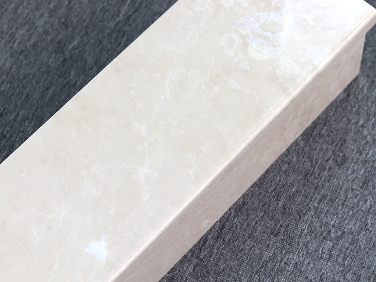 Light Yellow Interior Marble Stairs Decorative 0.5% Water Absorption