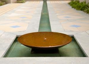 China Garden Decoration Large Bowl Water Feature / Corten Steel Water Bowl Garden Feature wholesale