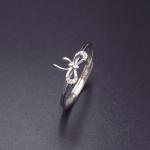 Customized Freshwater Pearl Ring Three Circles Design For Women