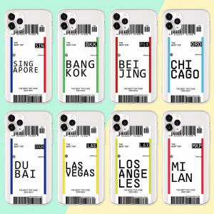China Gel Boarding Pass Phone Cases Light Weight Camera Protection wholesale