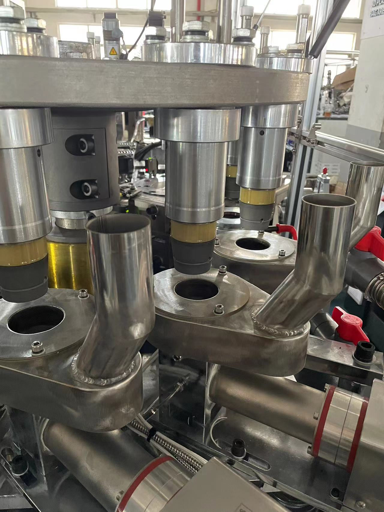Manufacturers 5kw 100-110pcs/Min High Speed Double Wall Paper Cup Making Machine and Customized Service Offered
