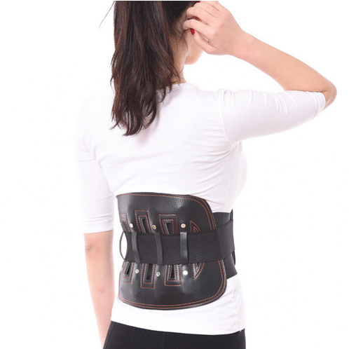 OEM PU Waist Brace Lumbar Support Lower Back Support Belt with Removable lumbar pad