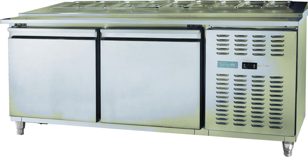 1.8m Under Counter Frost Free Fridge Flat Top With Force Air Cooling