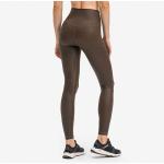 Hidden Pocket Yoga Pants Nude Gilded Women Matte Faux Leather Leggings
