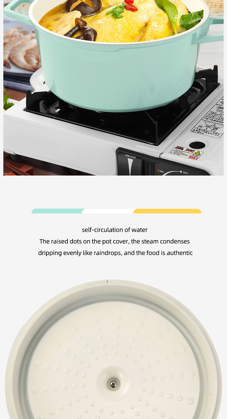 Multi-function Kitchen Cookware Pot Induction Stock Pot Aluminum Alloy Non Stick Soup Pot With Handle