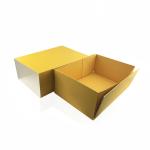 Yellow 31*20*7cm Cosmetic Gift Boxes Customized Logo For Face Cream
