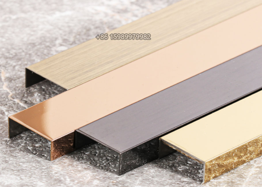 stainless steel u channel trim 10x40x10mm