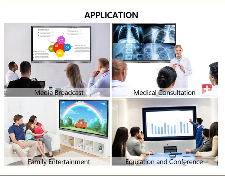 100'' Digital Interactive Board Smart Digital IR Whiteboard Interactive Display Stand For Meeting