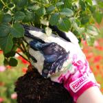Butterfly Digital Print Garden Work Gloves With Tpr Impact Protection And