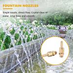 DN15 Brass Universal Dancing Fountain Nozzles 3m3/h Water Flow