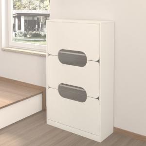 China 6-Shelf Mirrored Shoe Cabinet 35 Kg Assembly Required wholesale