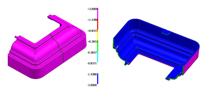 Multiple Colors HRA170 Resin 2 Cavity Mould Plastic Parts 2.5 Inch Base & Cap UV Protection