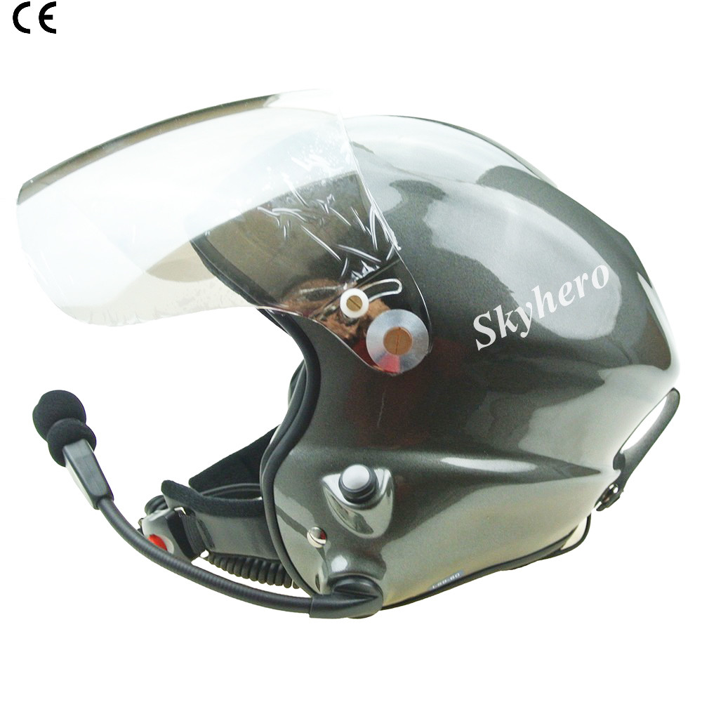 Paramotor helmet Full headset white clor blue red black Specially design for paramotor Kevlar / glass fibe M L XL XXL