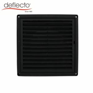 China 4 Inch Plastic Vent Cap Black Outdoor Fixed Louver Cover ISO Certified wholesale