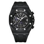 Multi Function Men'S Silicone Quartz Watch Fashion With Calendar
