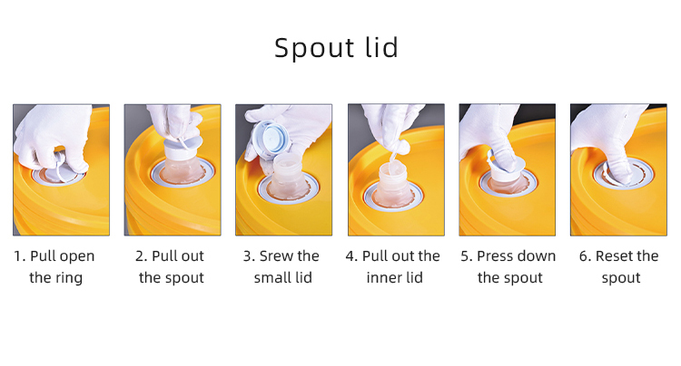 20L Capacity Waterproof Paint Construction Pail Liners with Cover and Customized Logo