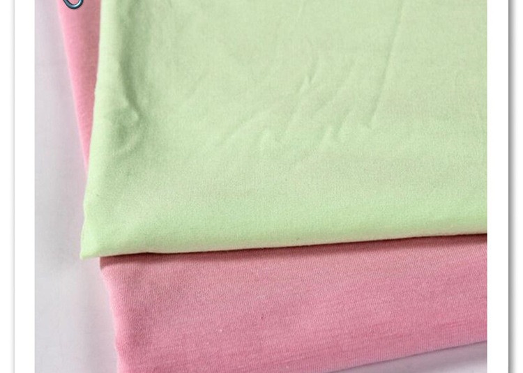 32S 95% cotton 5% elastic combed cotton single jersey fabric summer Lycra knitted fabric boxer shirt fabric