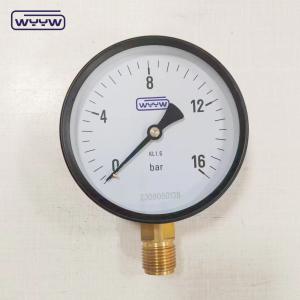 China manufacturer wholesaler 100mm 1/2&quot;bsp bottom 0-16bar kl1.6 cheap pressure gauge wholesale