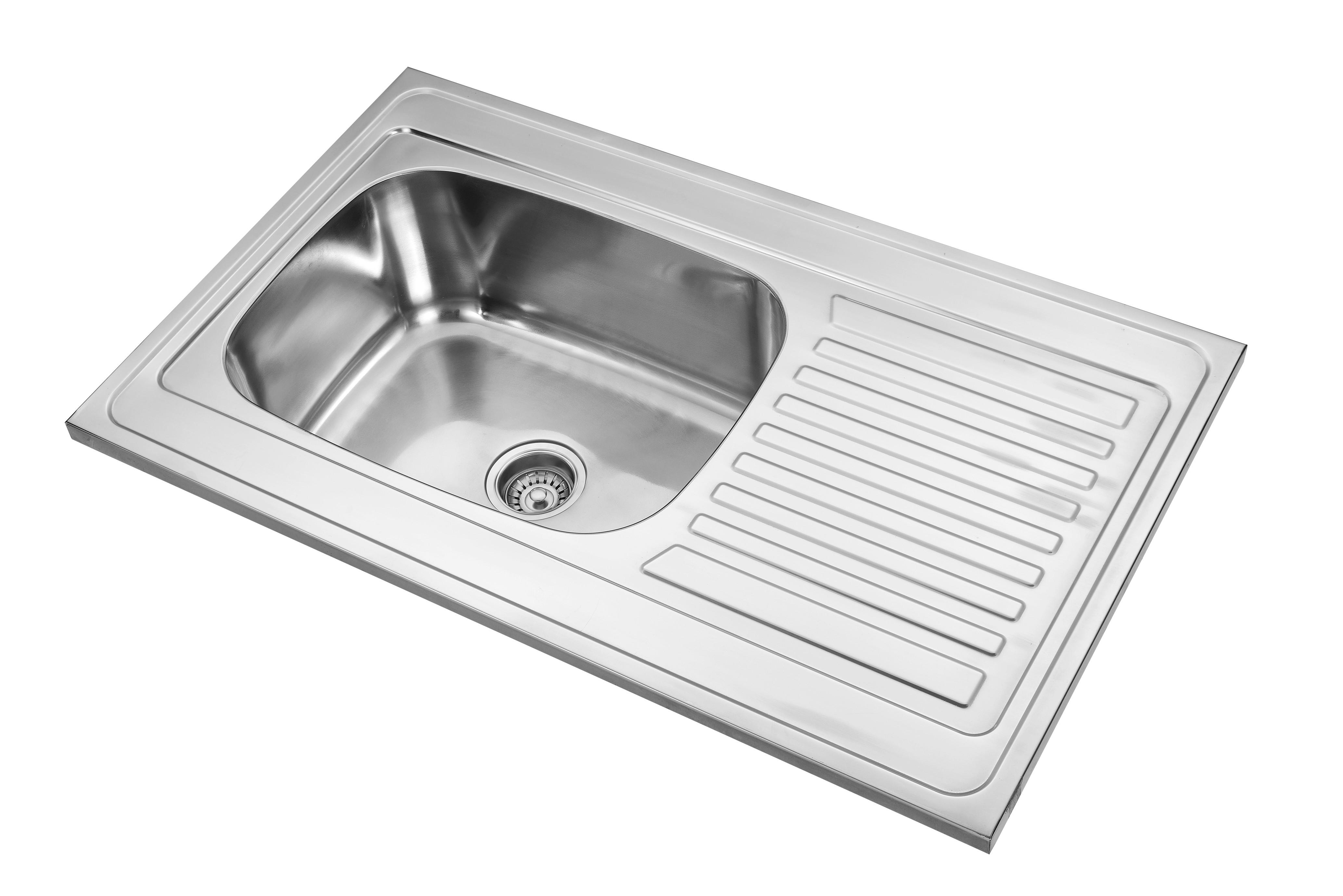 1000*500mm Freestanding Stainless Steel Basin Stand With Drainboard Faucet