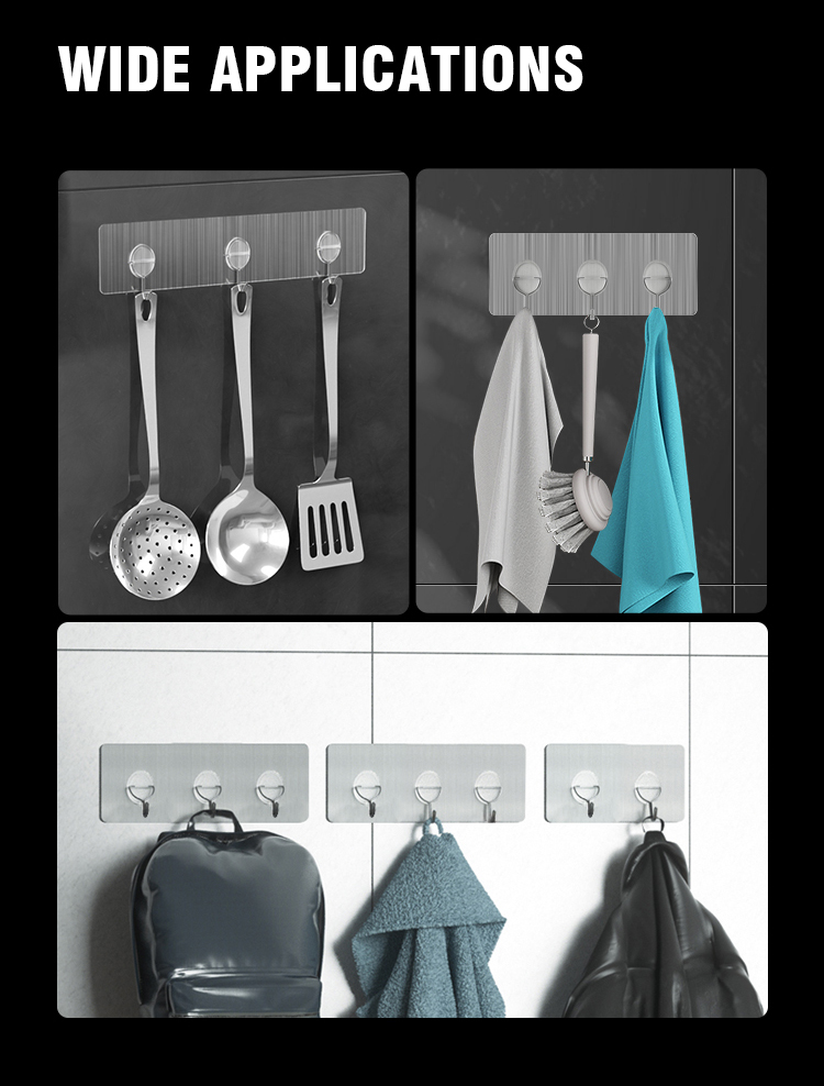 Small Objects Storage Idea Bathroom Wall Hooks For Daily Life